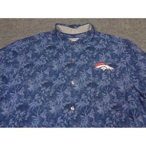 Tommy Bahama Silk Shirt Men's XL NFL Denver Broncos Floral Camp Button-Up